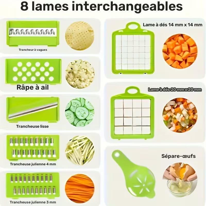 Coupe-légumes Multifonction 12 en 1