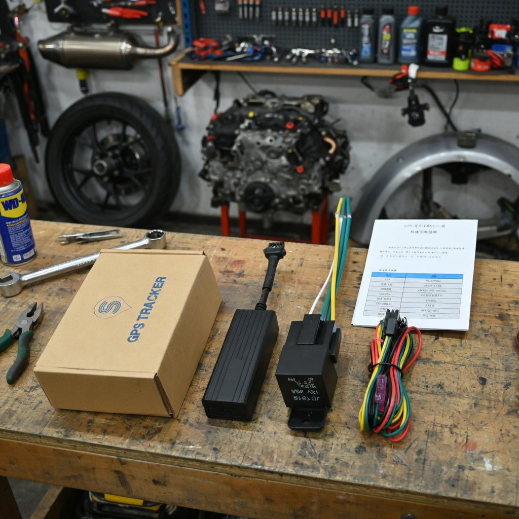 GPS complet pour voiture et moto - suivre en direct et Coupé Moteur à Distance